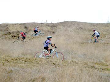 Riding up the Scorpion Trail